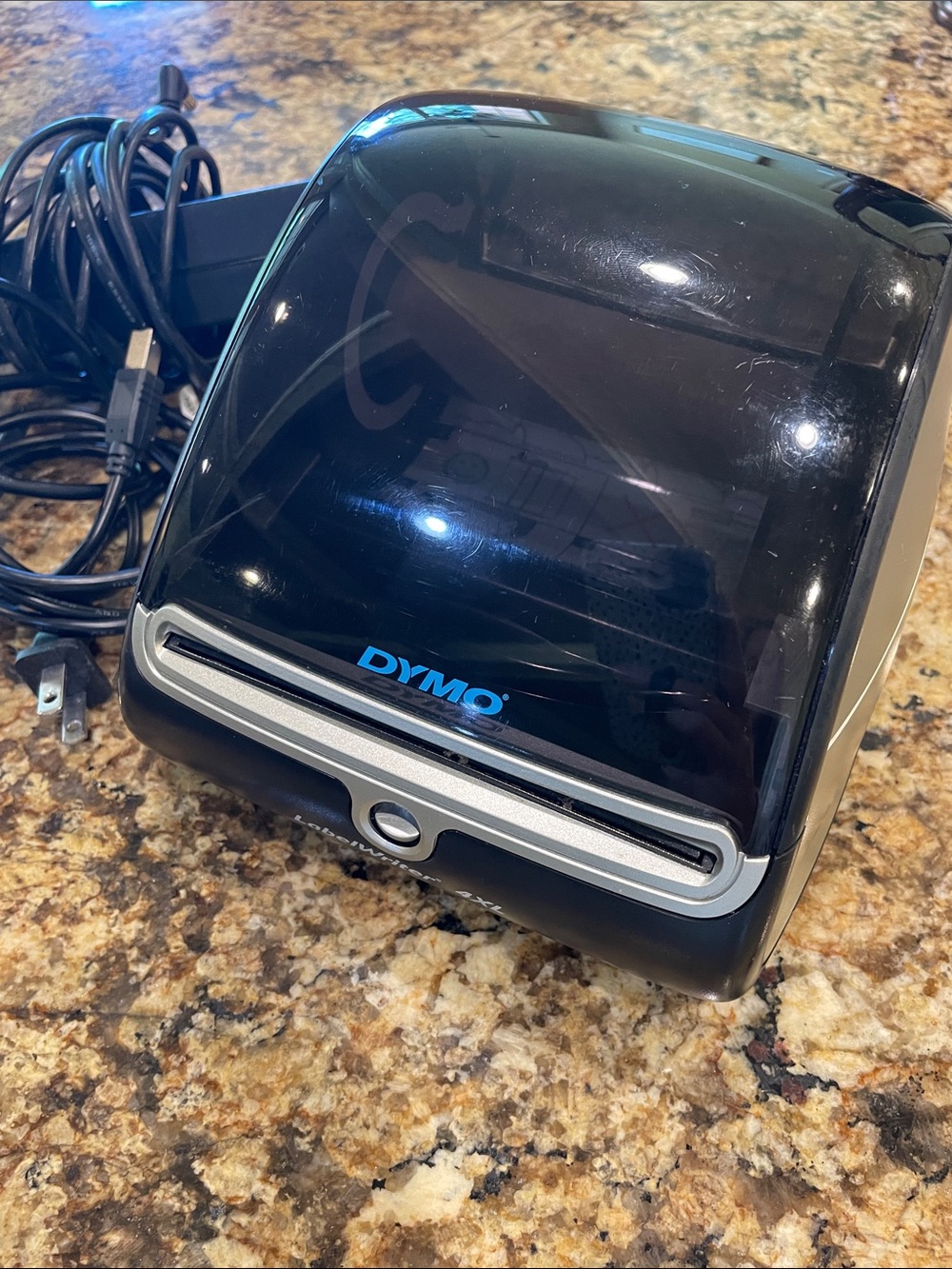 Dymo Label Printer - Black with Silver Trim